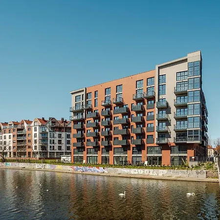 アパート Dwie Motlawy Luxury With Stunning View In Old Town By Renters グダニスク